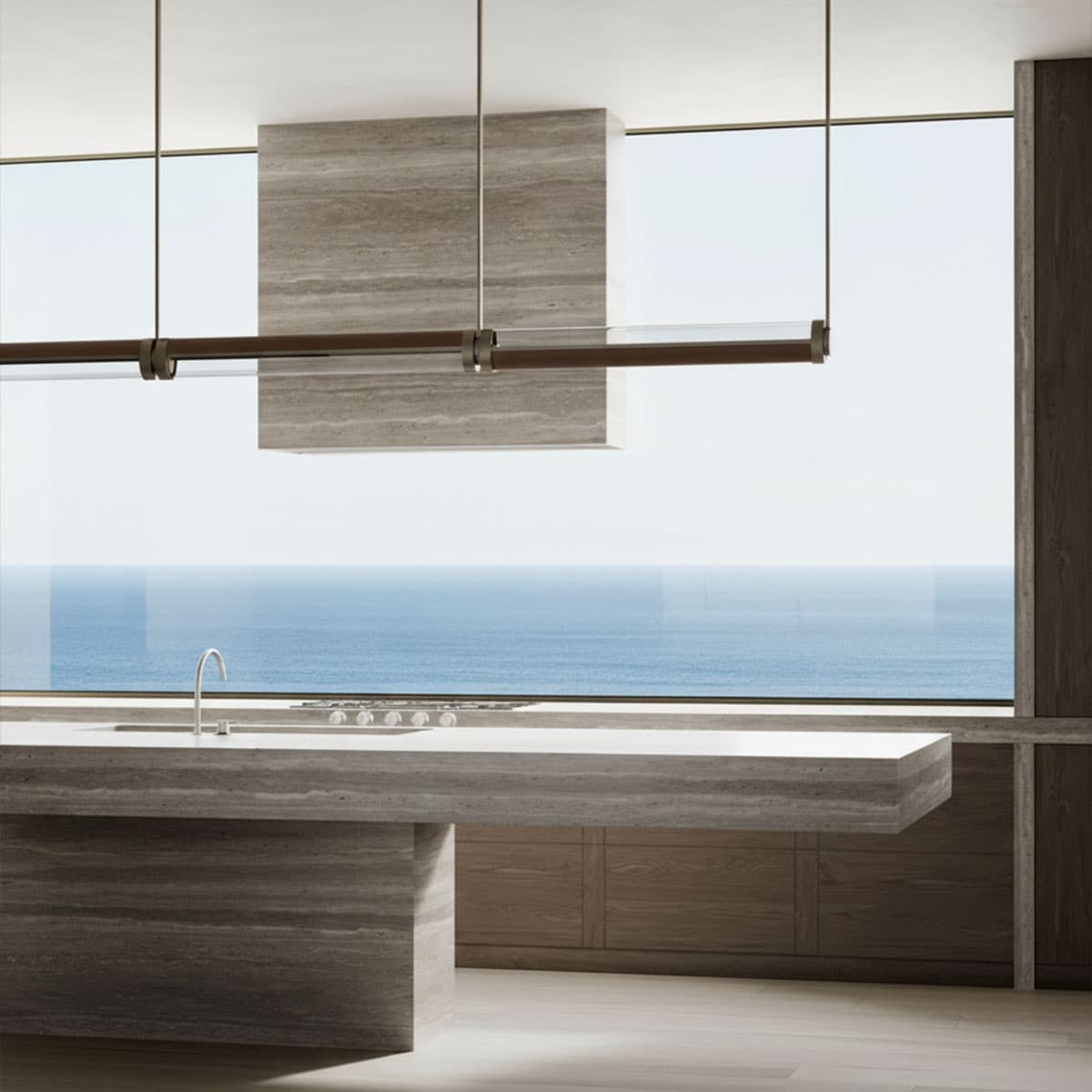 Piano cucina con isola