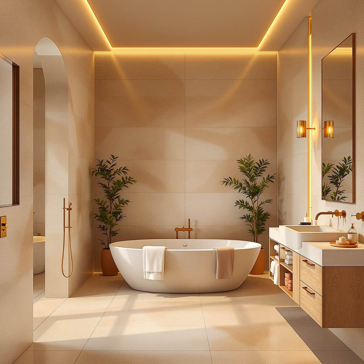 Focus vasca da bagno e lavandino